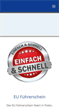 Mobile Screenshot of euro-fuehrerschein.net